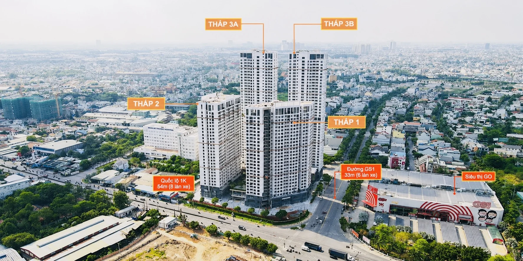 Ảnh drone thực tế Green Skyline cất nóc 12/2024