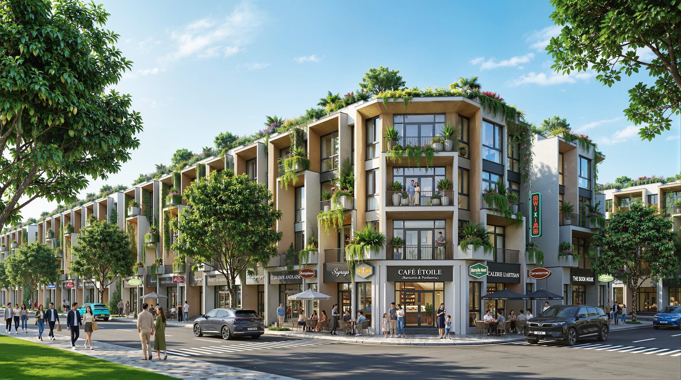 Phối cảnh LK04 75m² / Ghép cặp
